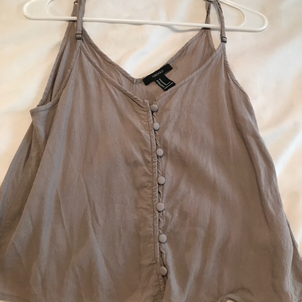 Forever 21 Crop Top with buttons